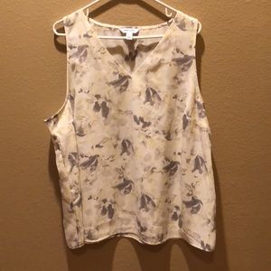 Nine West floral sleeveless tank